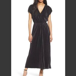 Floret Studios: Plissé Pleated Surplice Dress